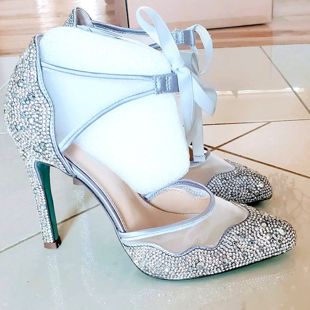 NWOB - Blue Betsey Johnson -Iris heels-Something blue